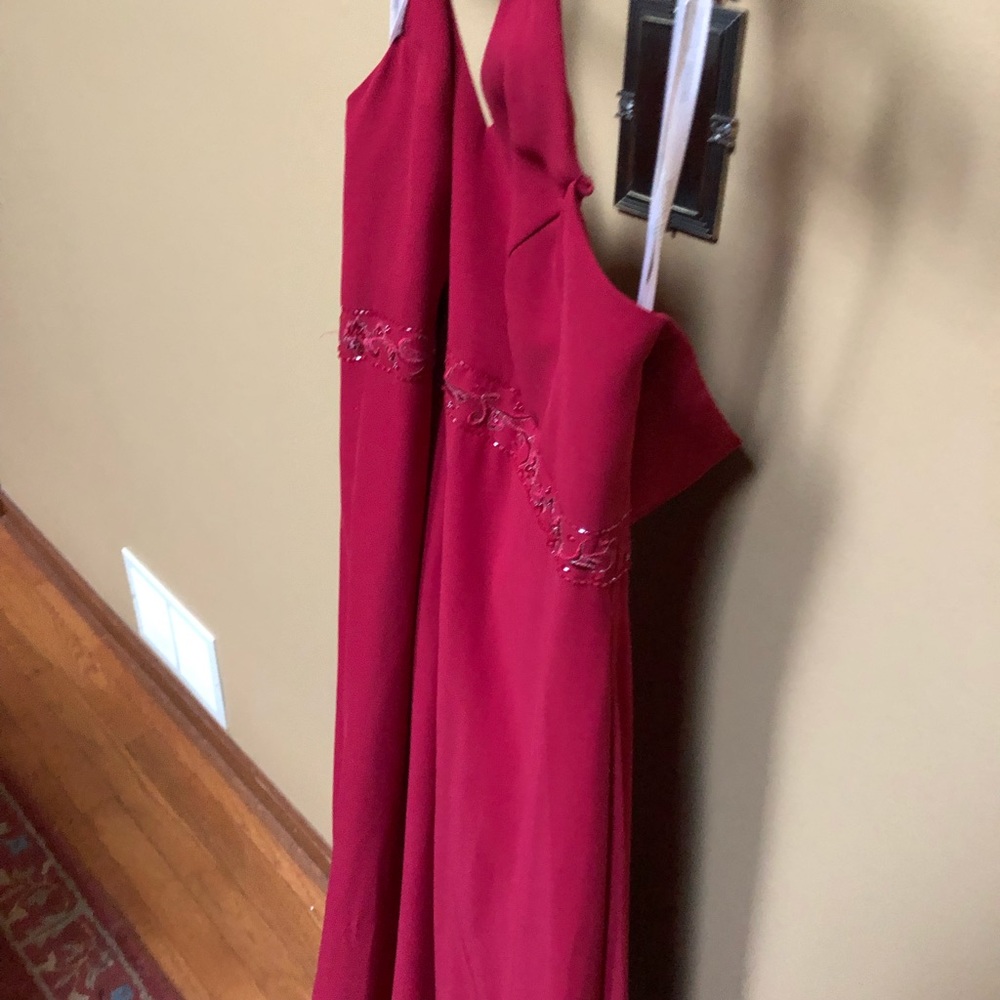 Red gown